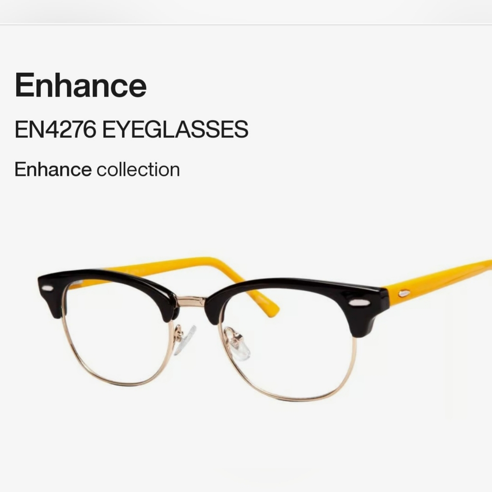 Classic browline glasses